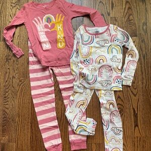 Carter's Pink and Multicolor Kids Pajama Sets